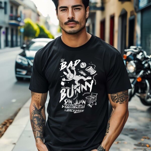 Bad Bunny WWE Royal Rumble Splash Shirt T shirts 3 3