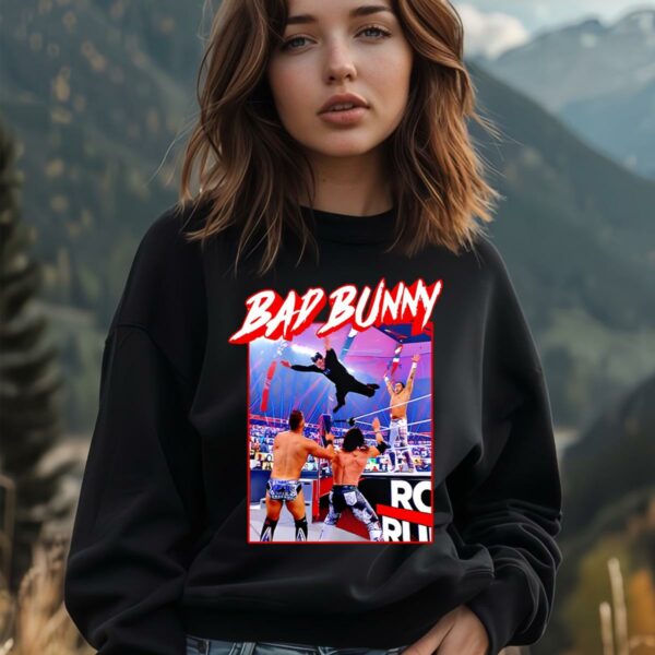 Bad Bunny WWE Royal Rumble Splash Shirt 4 1