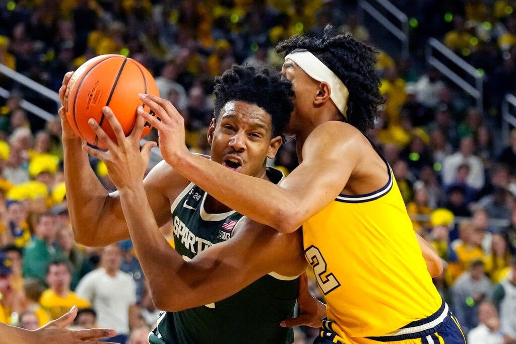 Michigan State basketball at Michigan Wolverines