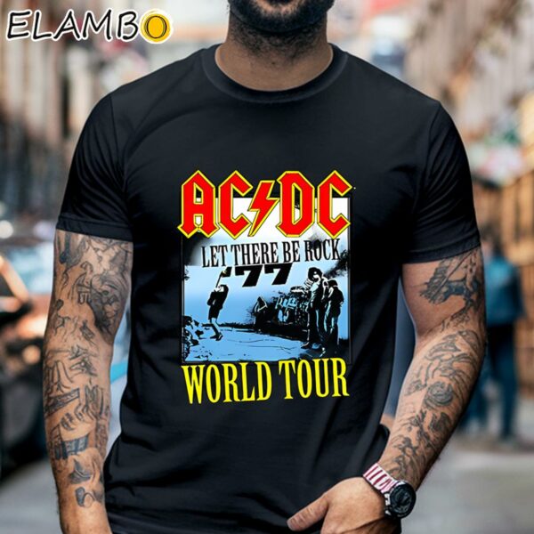 ACDC Let There Be Rock Tour Shirt Black Shirt 6
