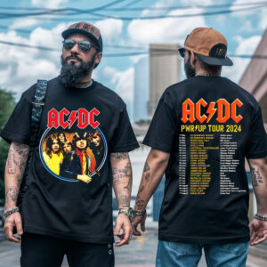 ACDC Pwr Up World Tour 2024 Shirt Gift For Fans 0