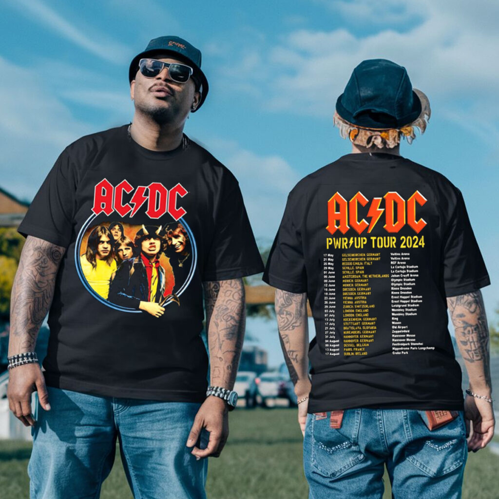 ACDC Pwr Up World Tour 2024 Shirt Gift For Fans