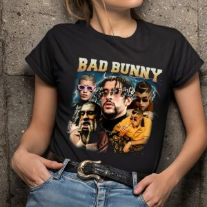 Bad Bunny Graphic Tee Black Shirt For Fans 1 6