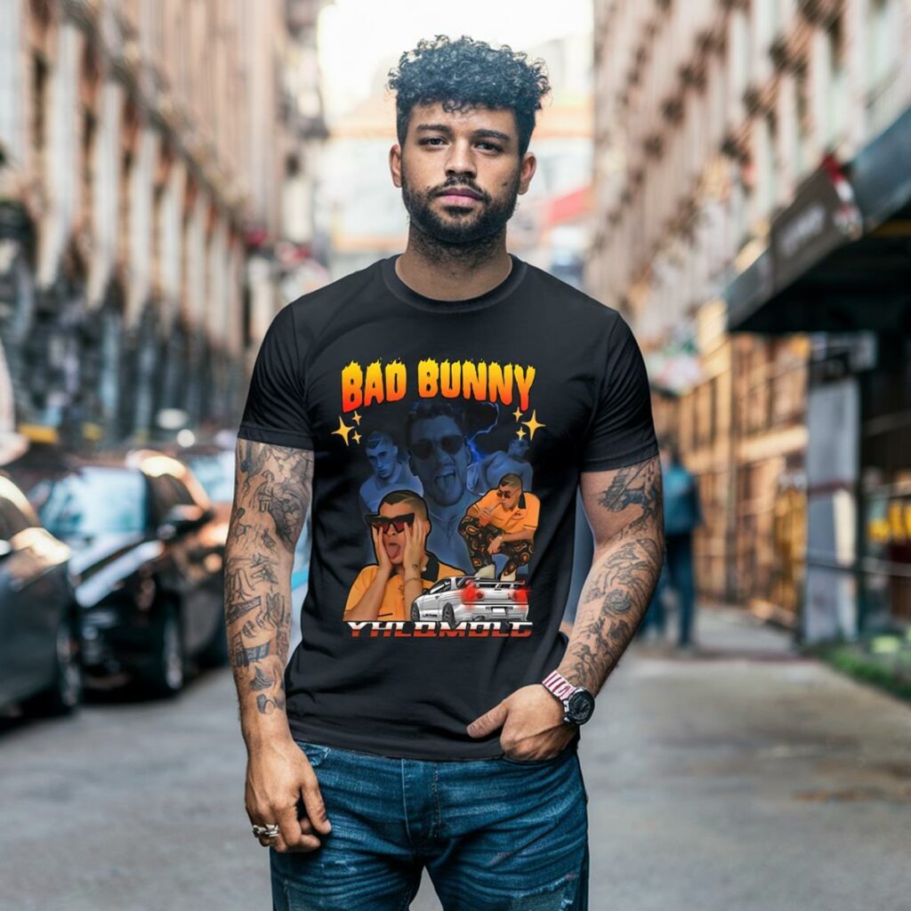 Bad Bunny Graphic Tee Shirt For Fans 1 2