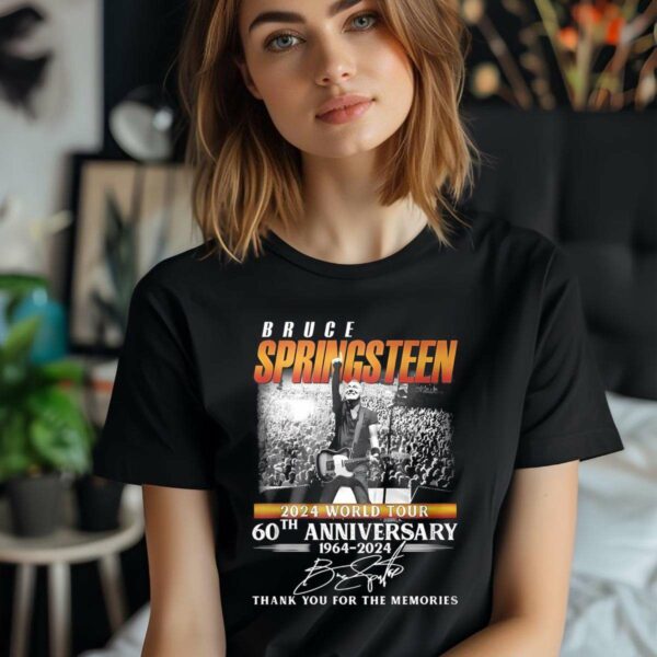 Bruce Springsteen 2024 World Tour 60th Anniversary 1964-2024 T-Shirt.