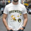Charlie Brown And Snoopy Playing Baseball Milwaukee Brewers Shirt 2 Shirts 26
