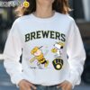 Charlie Brown And Snoopy Playing Baseball Milwaukee Brewers Shirt Sweatshirt 31