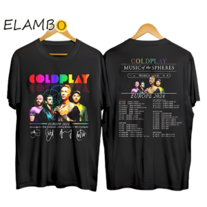 Coldplay Band Music Of The Spheres World Tour Europe 2024 Merch Shirt