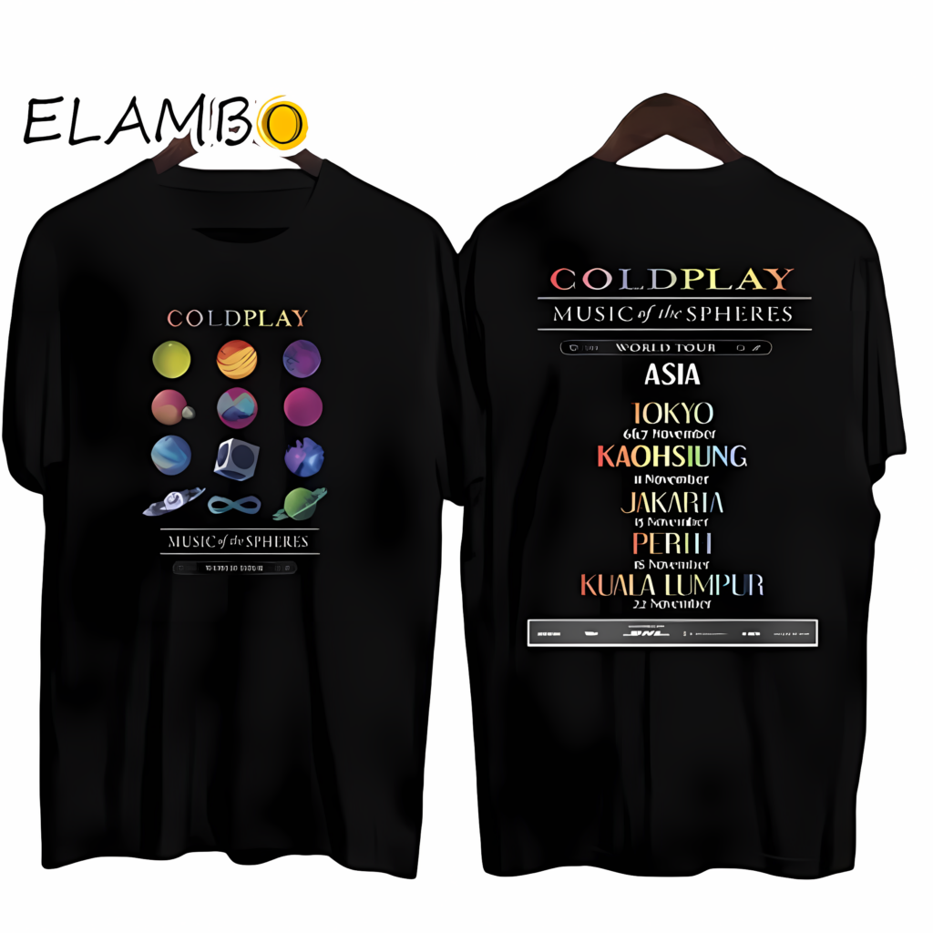 Coldplay Music Of The Spheres World Tour Shirt