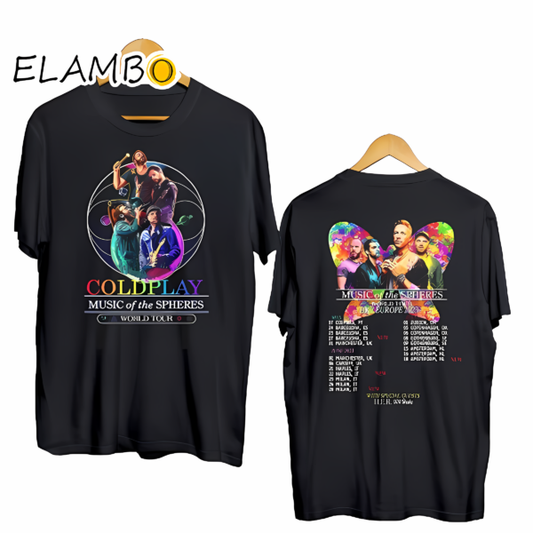 Coldplay World Tour Music Concert T Shirt