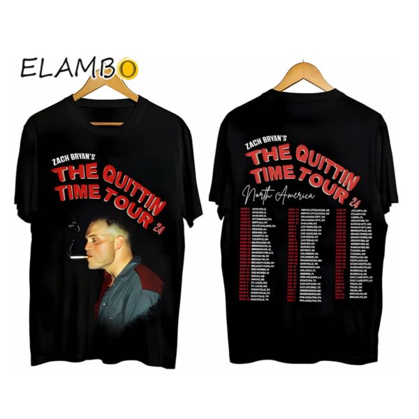 Country Music Zach Bryan The Quittin Time Tour 2024 T-Shirt