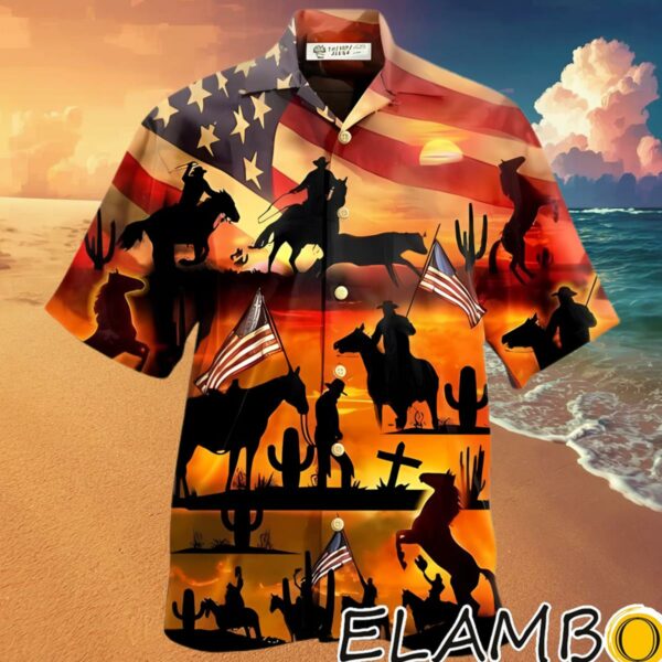 Cowboy American Love Life Sunset Western Hawaiian Shirt Hawaaian Shirt Hawaaian Shirt