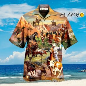 Cowboy Life Style Western Hawaiian Shirt For Men Aloha Shirt Aloha Shirt