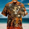 Cowboy Skull War Orange Western Hawaiian Shirt Aloha Shirt Aloha Shirt