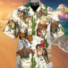 Cowboy Western Desert And Cactus Tropical Hawaiian Shirt Hawaaian Shirt Hawaaian Shirt