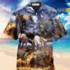 Cowboy Western Snow Mountain At Sunset Hawaiian Shirt Hawaiian Hawaiian