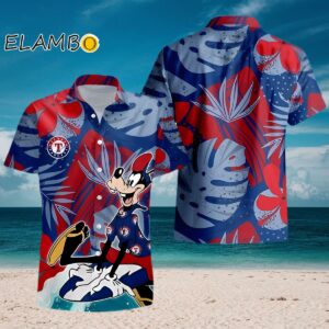 Disney Goofy Texas Rangers Hawaiian Shirt Aloha Shirt Aloha Shirt