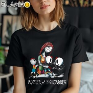 Disney Sally Mother Of Nightmares With Two Girls And A Boy Shirt Black Shirt Shirt