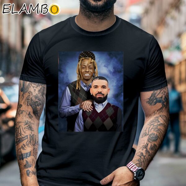 Drake Lil Wayne Rapper Tee Step Bros T shirt Christmas Gift Black Shirt 6