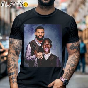 Drake Travis Scott Drake For All The Dogs Tee Step Bros T shirt Black Shirt 6