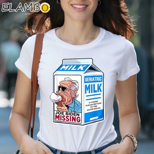 Funny Joe Biden Missing President Lost Milk Shirt