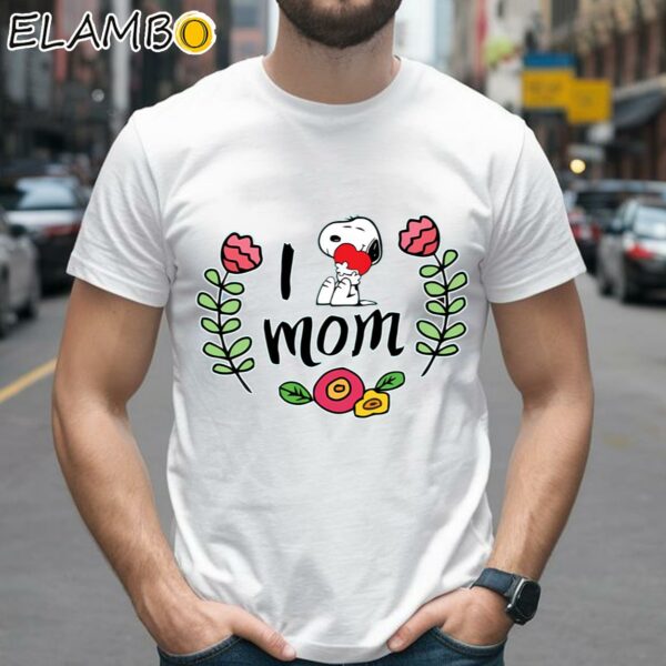 Funny Snoopy I Love Mom T Shirt Mom Gifts 2 Shirts 26