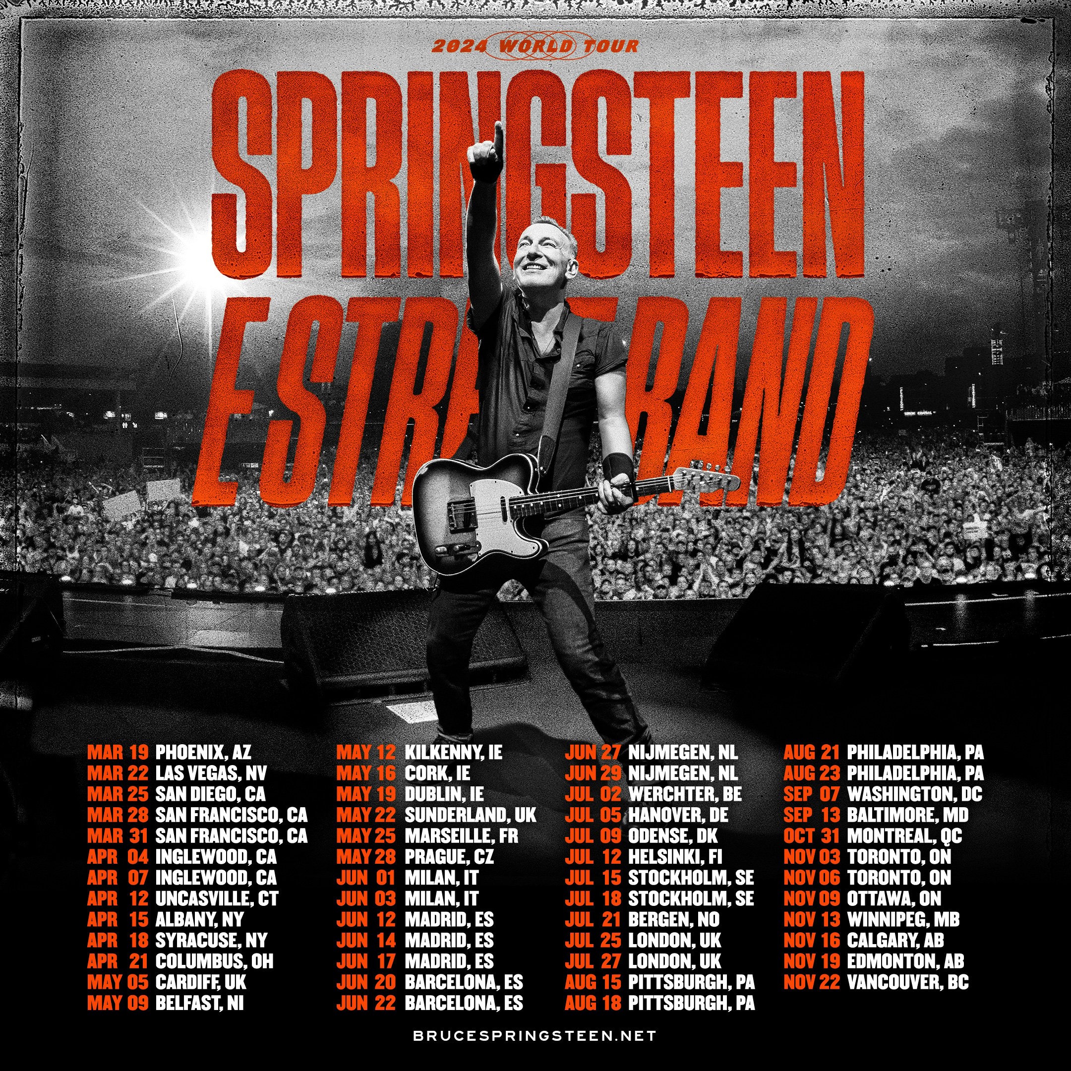 Get Ready to Sing Along! Bruce Springsteen Announces World Tour Dates