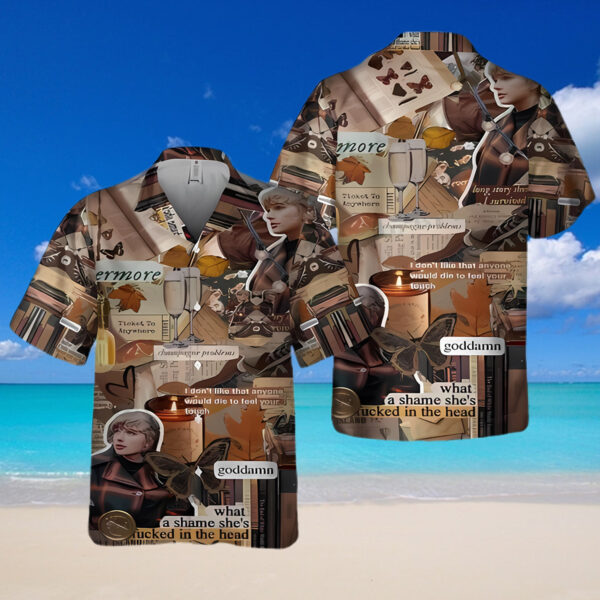 Goddamn Evermore Taylor Swift Hawaiian Shirt