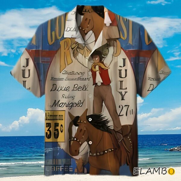 Golden Western Rodeo Vintage Hawaiian Shirt Aloha Shirt Aloha Shirt