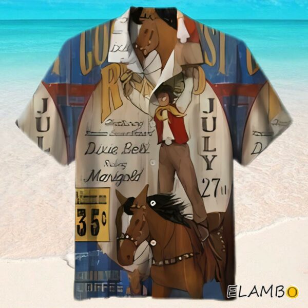 Golden Western Rodeo Vintage Hawaiian Shirt Hawaaian Shirt Hawaaian Shirt