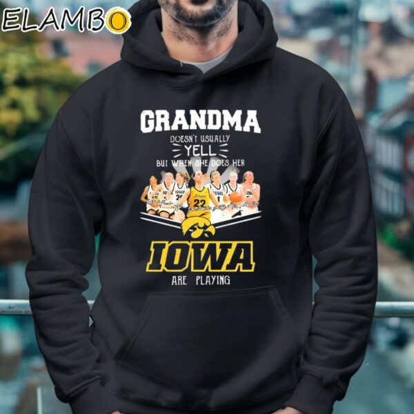 Grandma Doesnt Usually Yell But When She Does Her Iowa Hawkeyes T Shirt Hoodie 4
