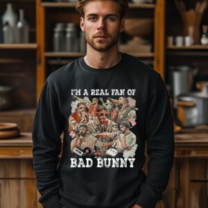 Im a Real Fans Of Bad Bunny Graphic T Shirt 3 3
