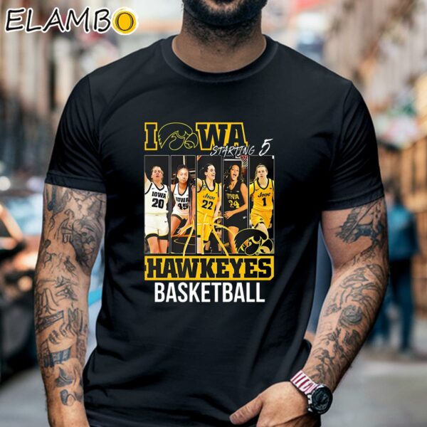 Iowa Hawkeyes Women's Basketball Starting 5 T-shirt