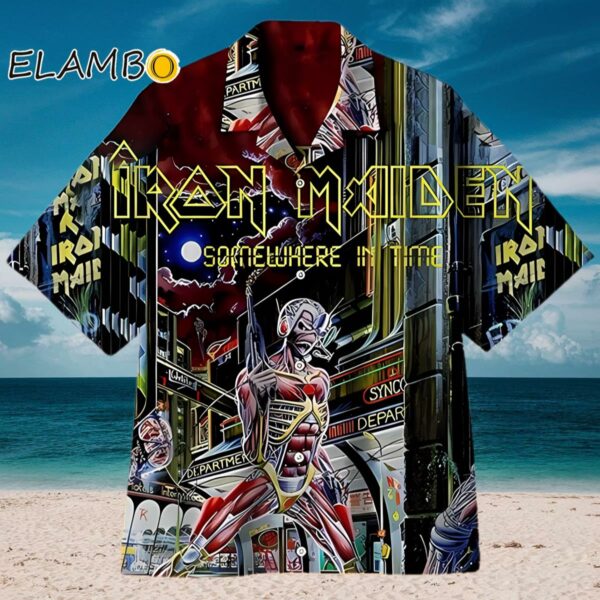 Iron Maiden Somewhere In Time Summer Aloha Hawaiian Shirt Aloha Shirt Aloha Shirt