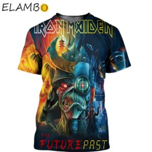 Iron Maiden The Future Past Tour 2023 All Over Print 3D T Shirt Background FULL