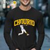 Jackson Chourio Player Milwaukee Brewers Slugger Swing Shirt Longsleeve 17