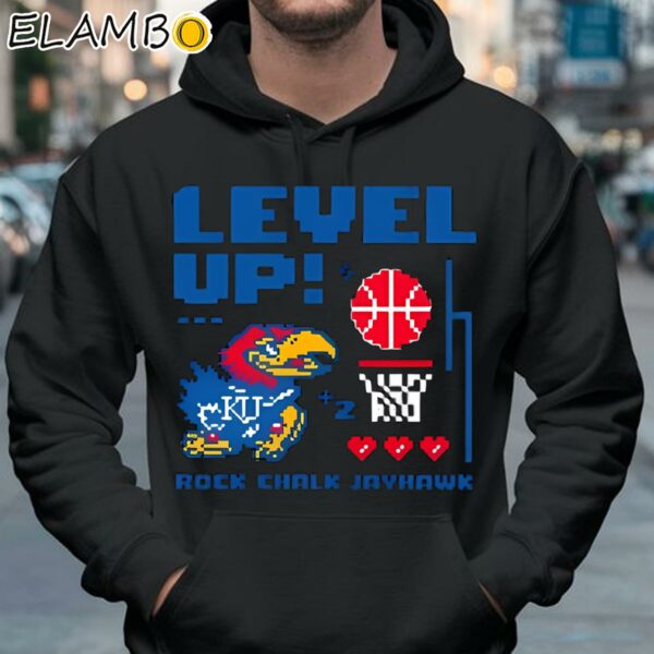 Kansas Jayhawks Level Up Basketball T Shirt Hoodie 37