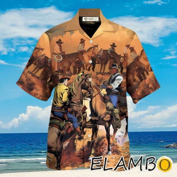 Mens Cowboy Western Riding Horse Hawaiian Shirt Aloha Shirt Aloha Shirt