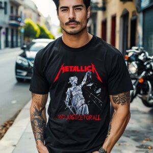Mens Metallica Justice Graphic Tee Shirt 1 3