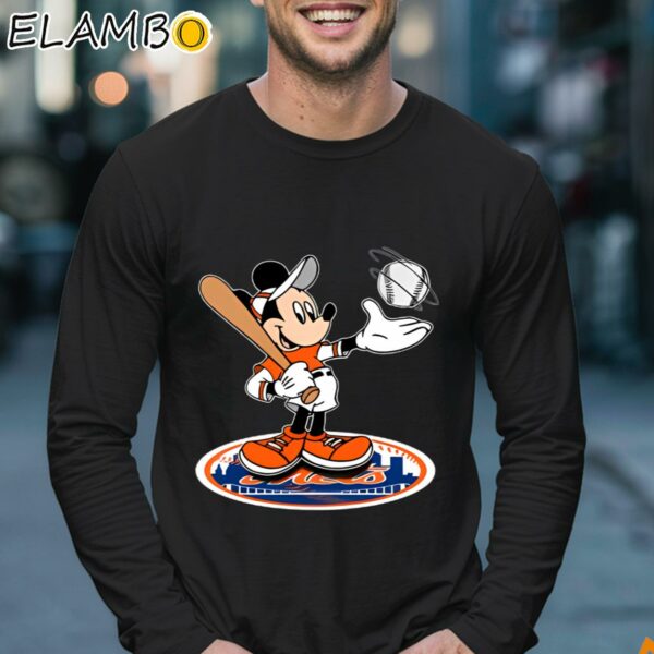 Mickey Disney MLB New York Mets Cheerful Shirt Longsleeve 17