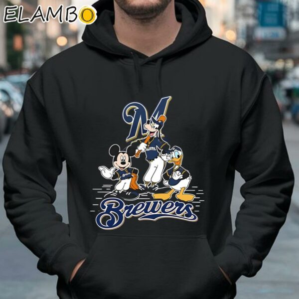 Milwaukee Brewers Mickey Mouse Donald Duck Goofy Shirt Hoodie 37