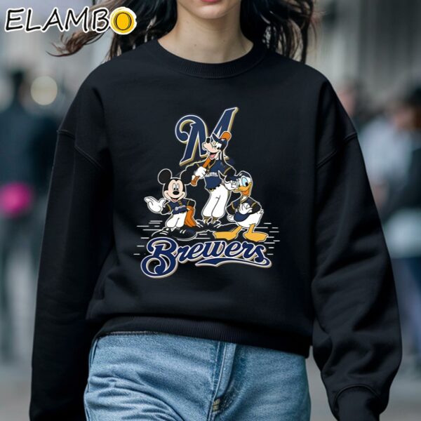 Milwaukee Brewers Mickey Mouse Donald Duck Goofy Shirt Sweatshirt 5