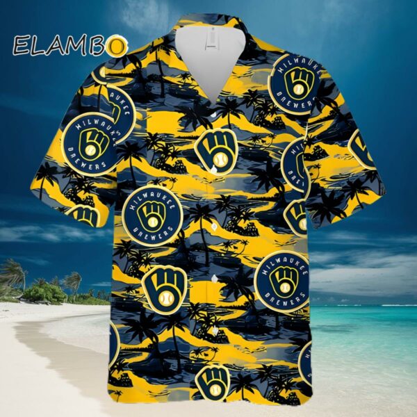 Milwaukee Brewers Sea Island Pattern Hawaiian Shirt Hawaiian Hawaiian