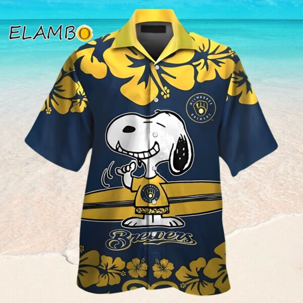 Milwaukee Brewers Snoopy Tropical Hawaii Shirt Hawaaian Shirt Hawaaian Shirt