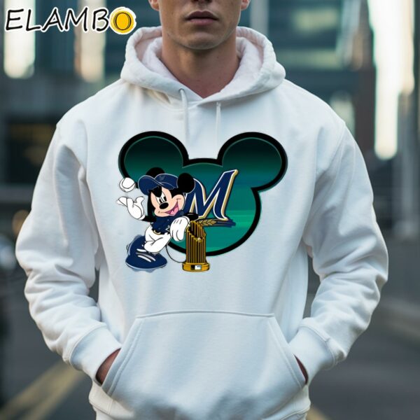 Milwaukee Brewers The Commissioners Trophy Mickey Mouse Disney T Shirt Hoodie 36