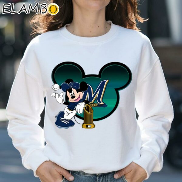 Milwaukee Brewers The Commissioners Trophy Mickey Mouse Disney T Shirt Sweatshirt 31