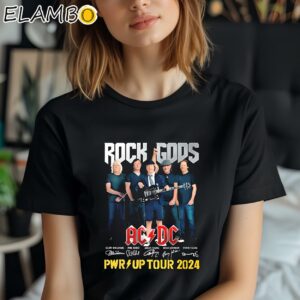 Official Rock Gods Acdc Pwr Up Tour 2024 Shirt Black Shirt Shirt