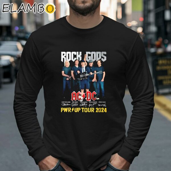 Official Rock Gods Acdc Pwr Up Tour 2024 Shirt Longsleeve 40