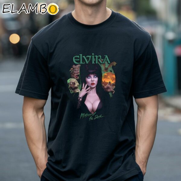 Original Elvira Mistress Of The Dark Monster Mash T Shirt Black Shirts 18