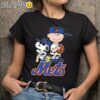 Peanuts Charlie Brown Snoopy Characters New York Mets Baseball Shirt Black Shirts 9